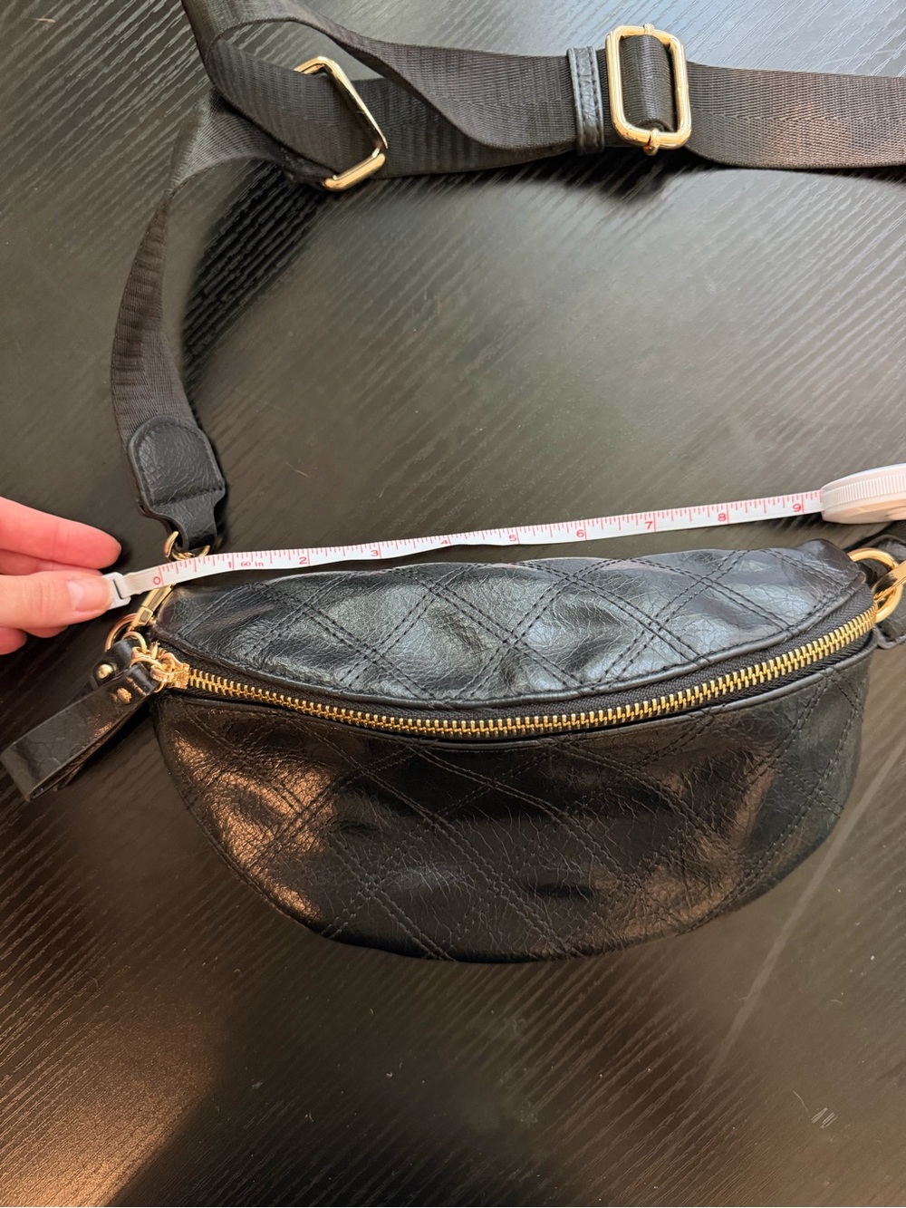 Vici Urban Expressions faux leather crossbody belt bag- chain or messenger strap